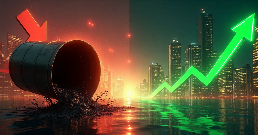 油价暴跌,美股逼近历史高位,因地缘恐慌趋缓