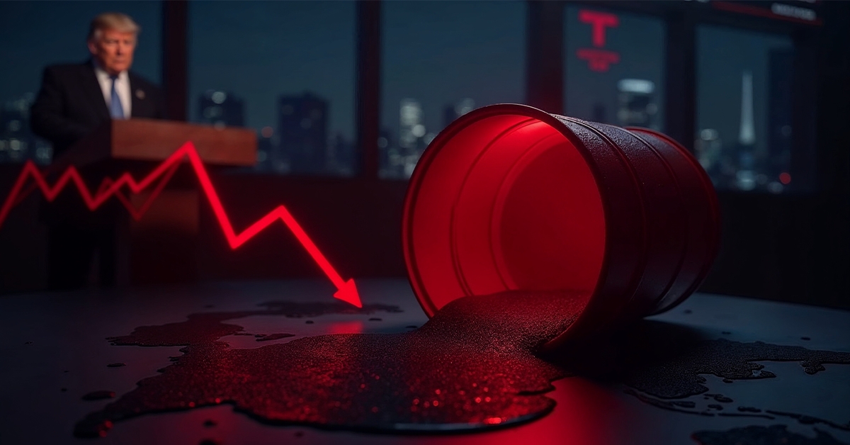 Oil Prices Plummet as Trump Announces a Ceasefire